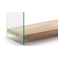 ESTANTERÍA SIDNEY SH-125 CRISTAL COLOR ROBLE