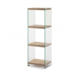 ESTANTERÍA SIDNEY SH-125 CRISTAL COLOR ROBLE