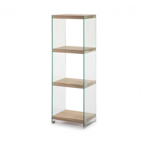 ESTANTERÍA SIDNEY SH-125 CRISTAL COLOR ROBLE