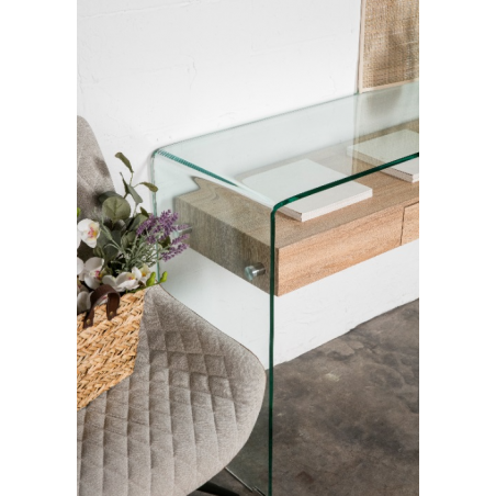 CONSOLA SIDNEY CON-709 CRISTAL COLOR ROBLE