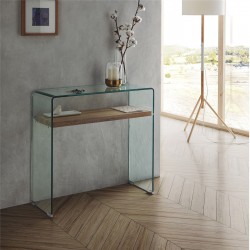 CONSOLA SIDNEY CON-11 CRISTAL COLOR ROBLE