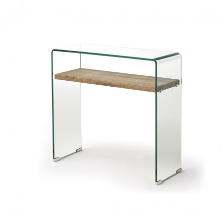 CONSOLA SIDNEY CON-11 CRISTAL COLOR ROBLE