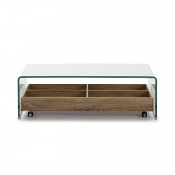 MESA CENTRO SIDNEY CT-227 CRISTAL COLOR ROBLE