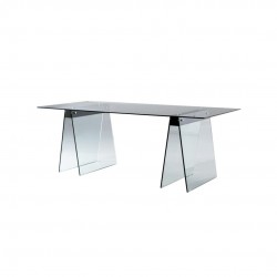 MESA OFICINA MODELO 808 CRISTAL TEMPLADO 180X90