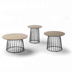 MESA DE CENTRO INDUSTRIAL MODELO 906L ROBLE-ACERO