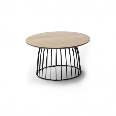 MESA DE CENTRO INDUSTRIAL MODELO 906L ROBLE-ACERO