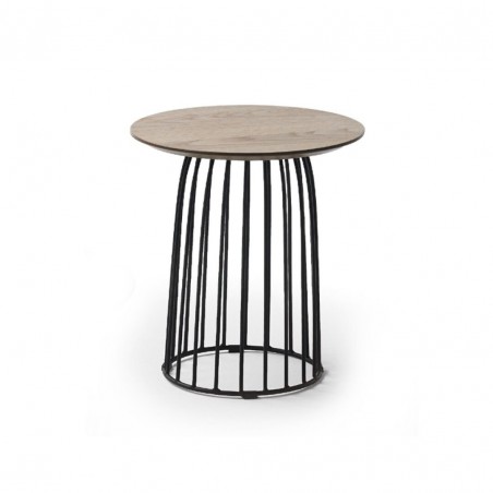 MESA DE CENTRO INDUSTRIAL MODELO 906S ROBLE-ACERO